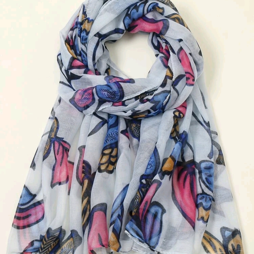 🍉5 for $25* Floral Print Boho Scarf
